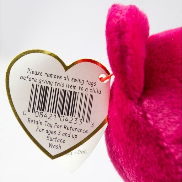 Ty Valentino 1994 with Brown Nose & Valentina 1999 Beanie Babies with Tags - Picture 13 of 15